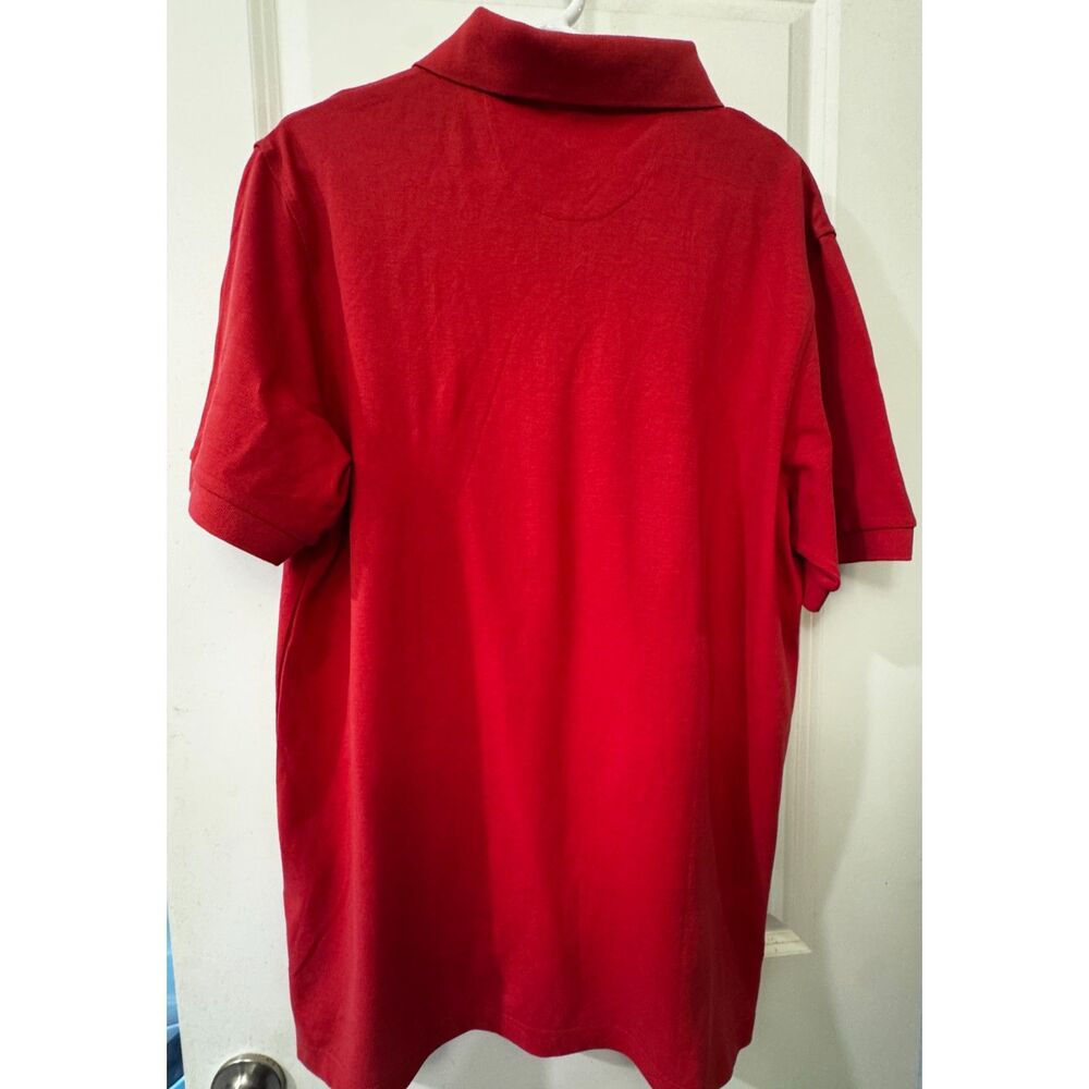 Peter Millar Crown Soft Polo Shirt Men's Large Red Pima Cotton Silk Short Sleeve